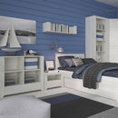 Angel Oak Wide Wall Shelf in White by Lavishway | Bookcases & Shelves-30361