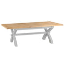 Tattershall Oak Cross Extandable Dining Table by Lavishway | Dining Tables-33045