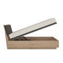 Kensington Oak Finish Double Bed Frame by Lavishway | Wooden Beds-30063