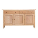 Nordic Oak 3 Doors 2 Drawers Large Sideboard by Lavishway | Sideboards-32336