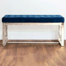 Upholstered Velvet Blush Seat Bench by Lavishway | Benches & Storage Benches-41591