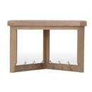 Heirloom Solid Oak Corner Hall Bench Top by Lavishway | Hall Trees-35877