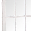 Arched White Large Window Mirror by Lavishway | Wall Mirrors-36106