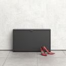 Shoes Black 1 Tilting Door Shoe Cupboard by Lavishway | Shoe Cabinets-29086