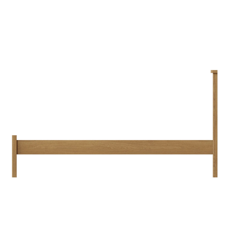 Oregon Rustic Oak Finish Bed Frame by Lavishway | Wooden Beds-36258