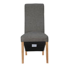 Wave Back Dark Grey Dining Chair by Lavishway | Dining Chairs-32832