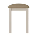 Rutland Dove Grey Dressing Table Stool by Lavishway | Dressing Table Stools-31401