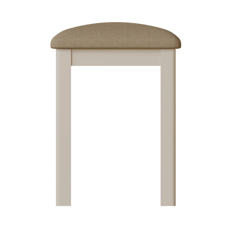 Rutland Dove Grey Dressing Table Stool by Lavishway | Dressing Table Stools-31401