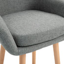 Upholstered Fabric Wood Legs Chair by Lavishway | Bar Stools-43066