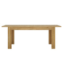 Cortina Oak Finish Extendable Dining Table by Lavishway | Dining Tables-29689