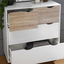 Stockholm Matt White Chest of 4 Drawer by Lavishway | Chest Of Drawers-35719