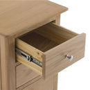 Nordic Oak Large 3 Drawers Bedside Cabinet by Lavishway | Bedside Tables-32265