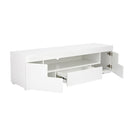 Milano High Gloss LED White Media Unit by Lavishway | TV Units Cabinets-35388
