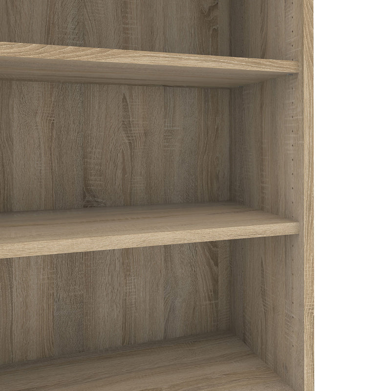 Prima Oak Finish 4 Shelves Bookcase by Lavishway | Book Shelves and Cabinets-29287