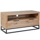 Swellegant Oak Finish Small TV Unit by Lavishway | TV Units Cabinets-32378