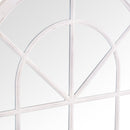Arched White Round Shape Window Mirror by Lavishway | Contemporary Mirrors-31222