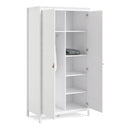 Barcelona White 2 Doors Wardrobe by Lavishway | Wardrobe-29798