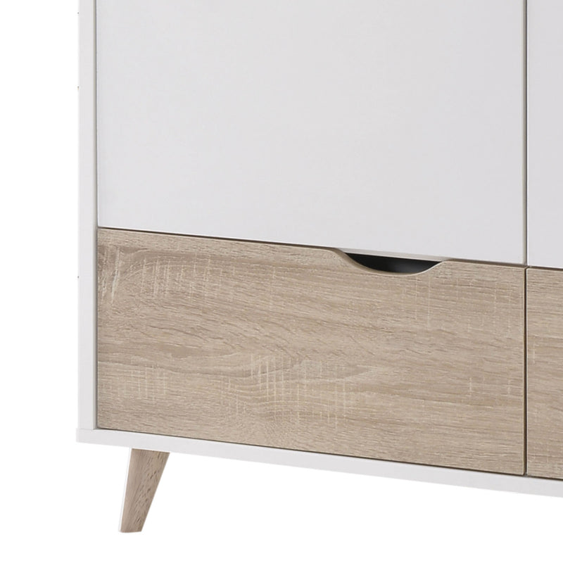 Stockholm Matt White 2 Door Wardrobe by Lavishway | Wardrobe-35710