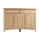 Guildford Solid Oak 3 Doors Long Sideboard by Lavishway | Hallway Cabinets-32104