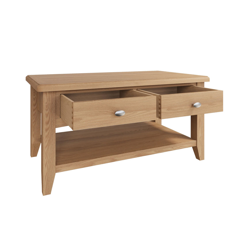 Guildford Solid Oak Large Coffee Table by Lavishway | Coffee Tables-36700
