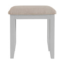 Tattershall Oak Top Dressing Stool in Grey by Lavishway | Dressing Table Stools-33095