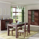 Imperial Dark Mahogany 3 Doors Glazed Sideboard