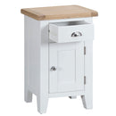 Tattershall Oak Top Small Cupboard in White by Lavishway | Cupboards & Cabinets-33006