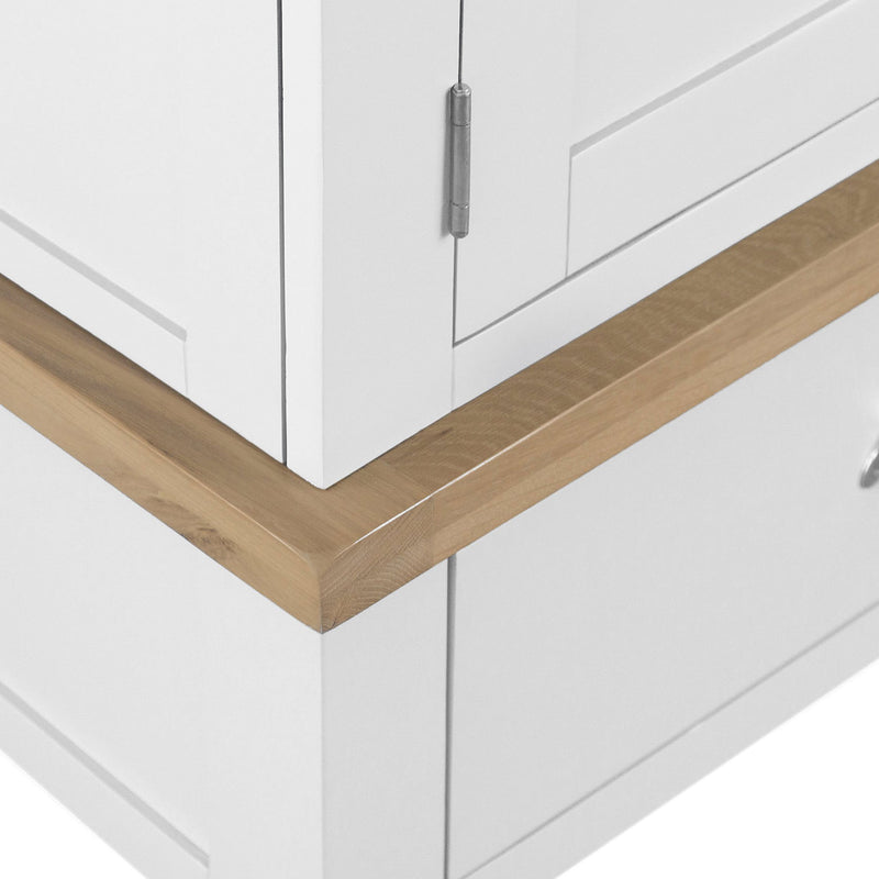 Tattershall Oak Top Large 3 Door Wardrobe by Lavishway | Wardrobe-32923