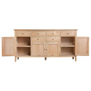 Nordic Oak 6 Drawers Extra Large Sideboard by Lavishway | Sideboards-32341