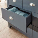 7 Drawers Wooden Chest in Slate Grey by Lavishway | Chest Of Drawers-38855