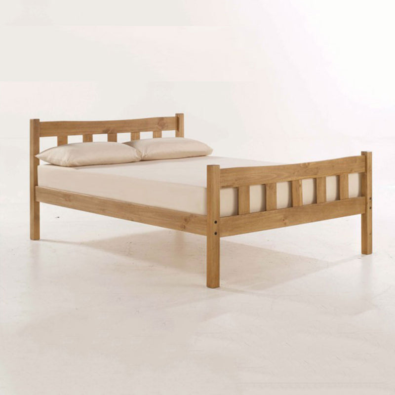 Havana Pine Contemporary Double Bed by Lavishway | Wooden Beds-32718