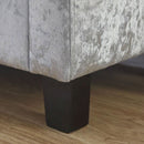 Crushed Velvet Storage Bench in Grey by Lavishway | Benches & Storage Benches-43554