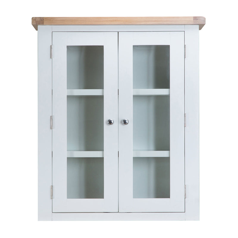 Tattershall Hutch Top White Display Cabinet by Lavishway | Display Cabinet-33031