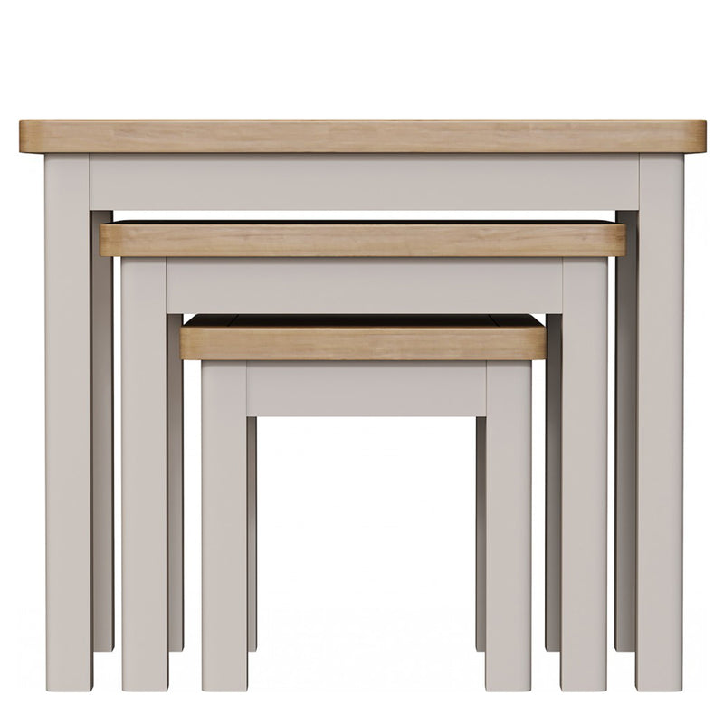 Rutland Dove Grey Nest of 3 Tables by Lavishway | Nest of Tables-31460