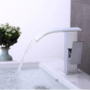 Anti Rust Chrome Finish Waterfall Kitchen Tap by Lavishway | Bathroom Faucet-49071