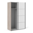 Verona Truffle Oak Finish Sliding Wardrobe by Lavishway | Wardrobe-28637