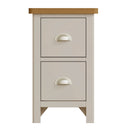 Rutland Dove Grey 2 Drawer Bedside Cabinet by Lavishway | Bedside Tables-31350