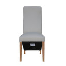 Wave Back Natural Comfy Dining Chair Set of 2 by Lavishway | Dining Chairs-36146