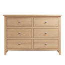 Guildford Solid Oak 6 Drawers Chest by Lavishway | Chest Of Drawers-32084