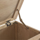 Nordic Classic Style Oak Blanket Box by Lavishway | Benches & Storage Benches-32321