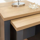 Oak Effect Nest of 2 Side & End Tables by Lavishway | Nest of Tables-39212