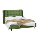 Sloane Upholstered Green Velvet Bed by Lavishway | Velvet Bed-32667