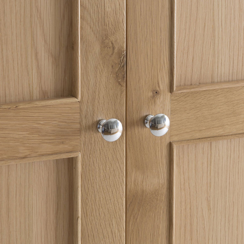 Nordic Oak Large 3 Doors Wardrobe by Lavishway | Wardrobe-32278