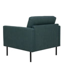 Larvik Fabric Armchair with Black Legs by Lavishway | Fabric Sofas-30335