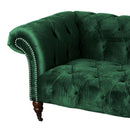 Emerald Velvet Chesterfield 3 Seater Sofa by Lavishway | Velvet Sofa-34835