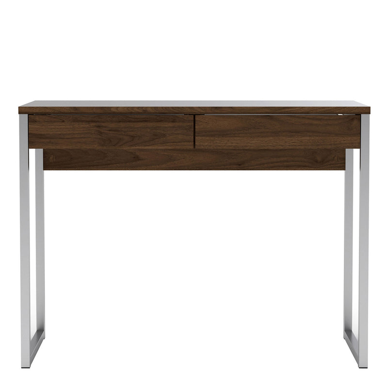 Function Plus Walnut & Grey 2 Drawers Desk by Lavishway | Desks-29626