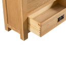 Chunky Solid Oak Narrow Bookcase by Lavishway | Book Shelves and Cabinets-37217