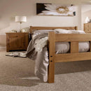 Havana Pine Aztec Wax Single Bed by Lavishway | Wooden Beds-32725