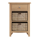 Guildford Solid Oak 1 Drawer Cabinet by Lavishway | Hallway Cabinets-32074