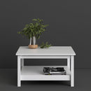 Barcelona White Wooden Coffee Table by Lavishway | Coffee Tables-29752